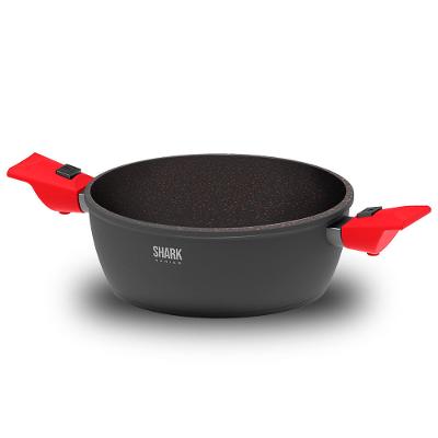 Panelas Ultra Family Size, Day by Day, Sauté Grand e Tampa de Vidro Ichef 24cm - Vermelha
