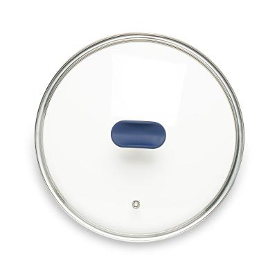 Tampa de Vidro Ichef Polishop Shark Series 16cm Azul