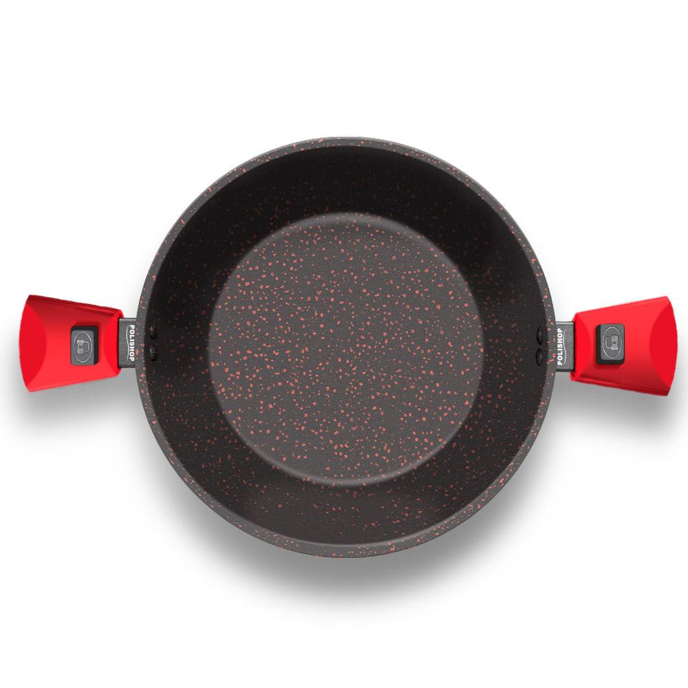 Panela Polishop Ichef Ultra Family Size Shark Series Vermelha 24cm - 3