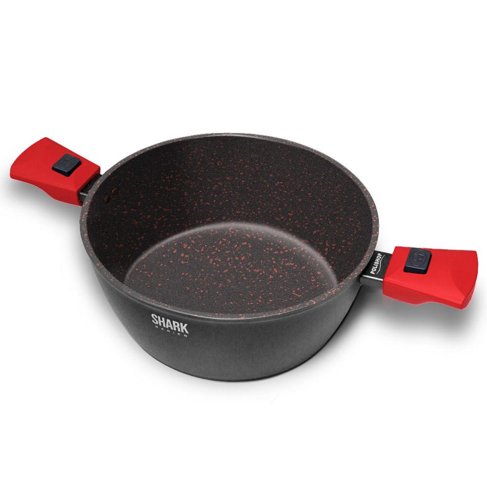 Panela Polishop Ichef Ultra Family Size Shark Series Vermelha 24cm - 1