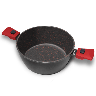 Panela Ichef Polishop Ultra Family Size Red 24cm