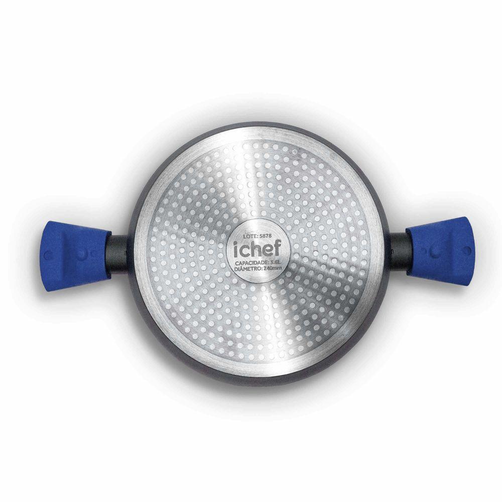 Panela Polishop Ichef Home Family Size Shark Series Azul 24cm - 2