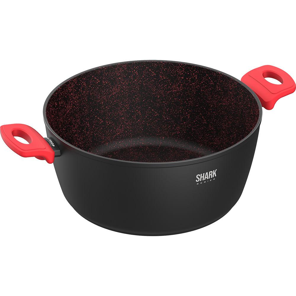 Panela Polishop Ichef Home Family Size Shark Series Vermelha 28cm - 1