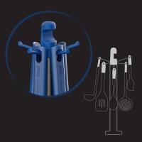 Suporte para Utensílios de Silicone Ichef Polishop - Blue - 4