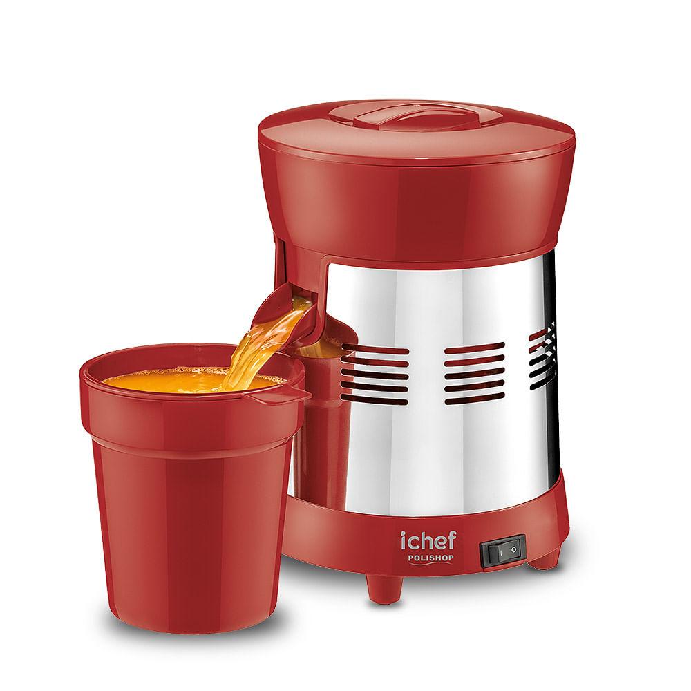 Extrator de Sucos Ichef Polishop - Turbo Premium - Inox Red - 1