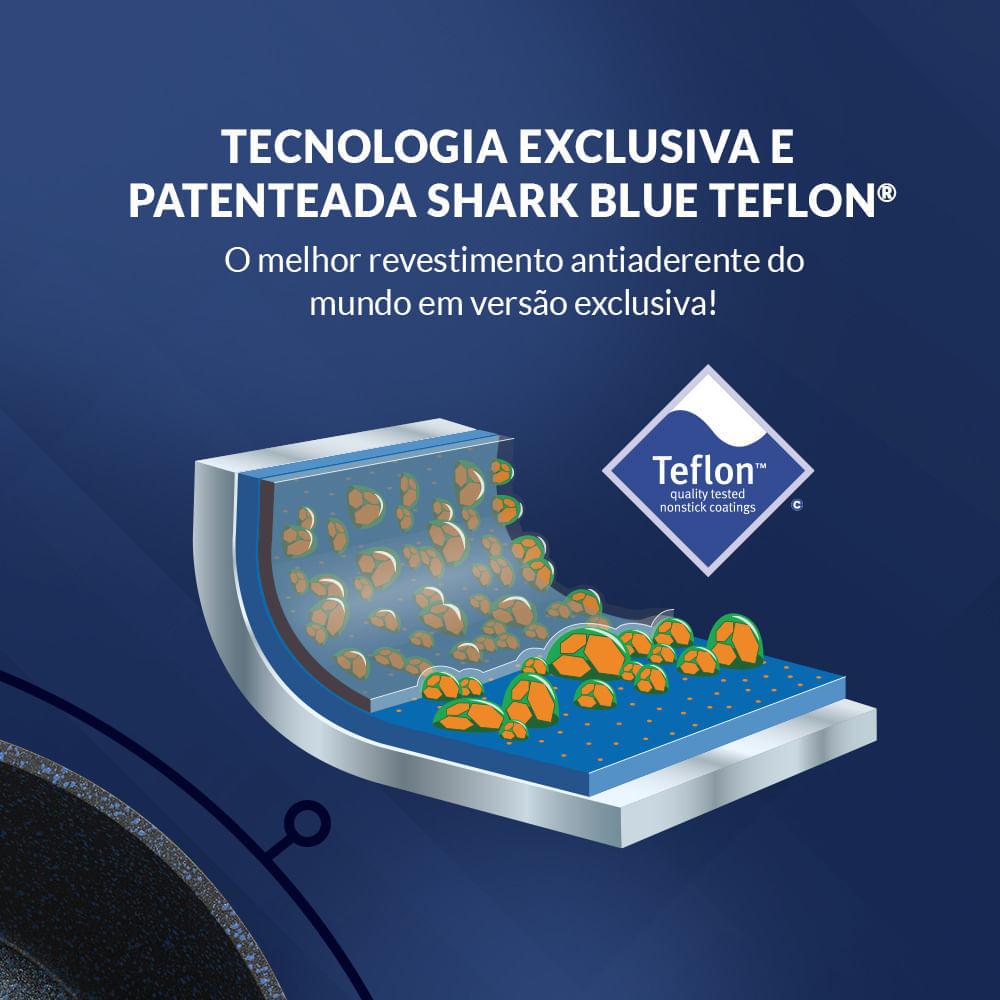 Panela Polishop Ichef Ultra Sauce Shark Series Azul 16cm - 6