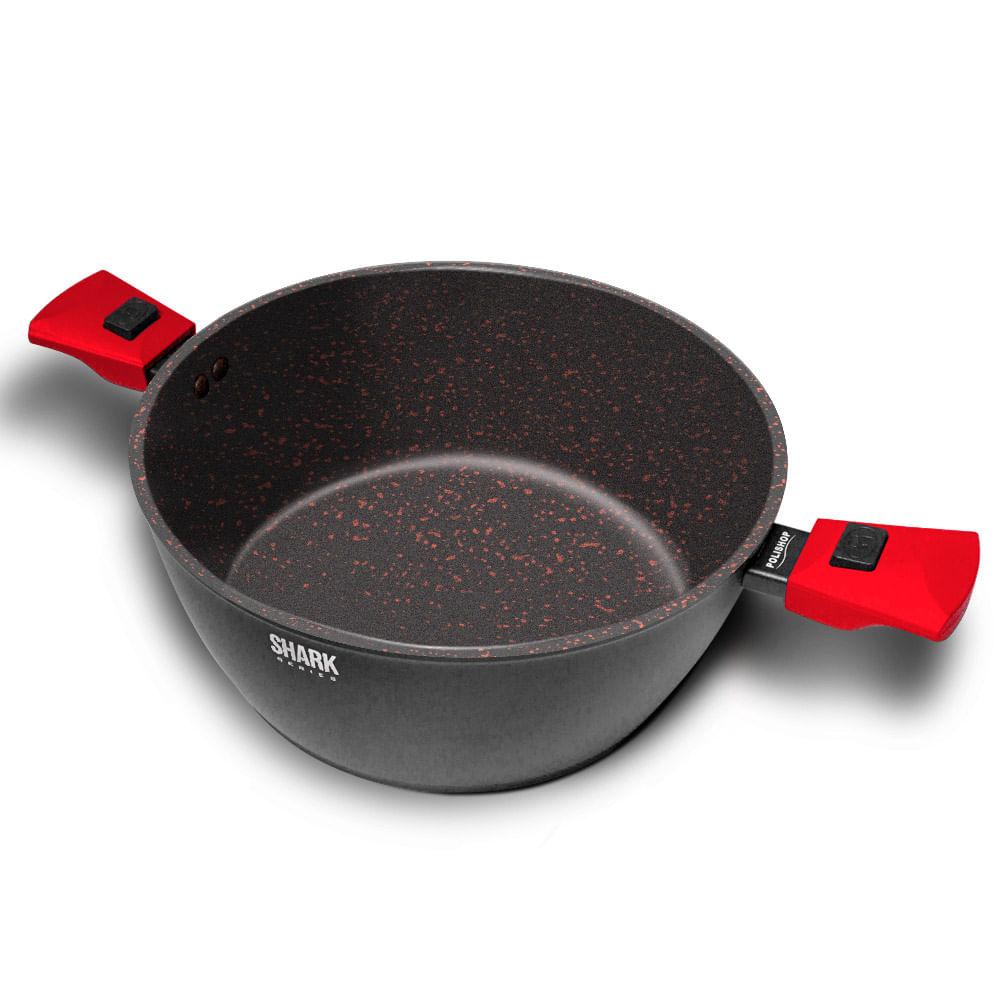 Panela Polishop Ichef Ultra Family Size Shark Series Vermelha 28cm - 1