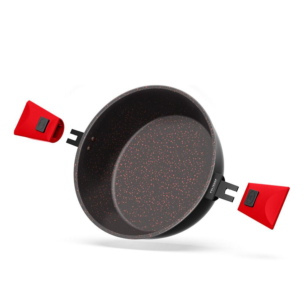 Panela Polishop Ichef Ultra Family Size Shark Series Vermelha 28cm - 2