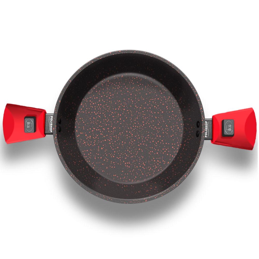 Panela Polishop Ichef Ultra Family Size Shark Series Vermelha 28cm - 3