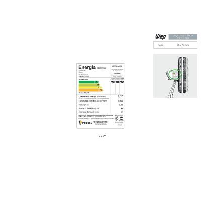 Ventilador 2 em 1 de Mesa e Parede Polishop 40cm