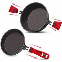 Panelas Ichef Ultra Family Size 24cm, Sauté Petit 20cm com Tampas de Vidro Vermelha - 3