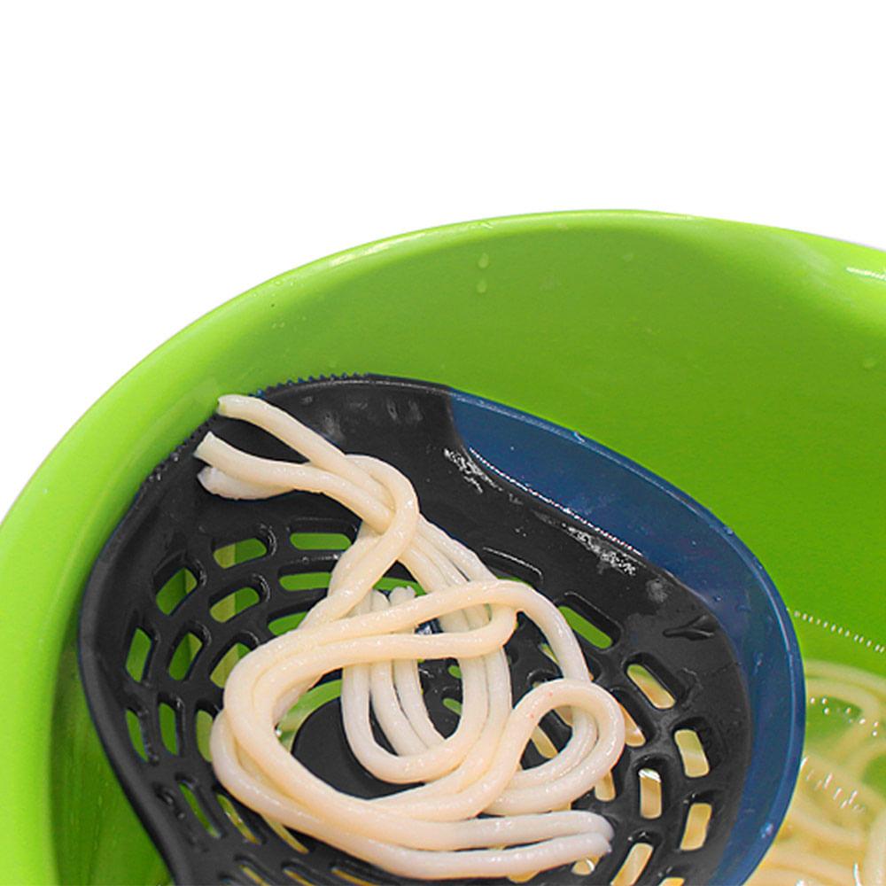 Escumadeira de Silicone Polishop Ichef Azul - 3