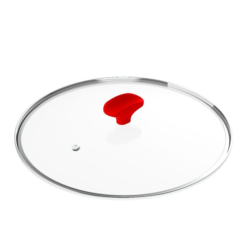 Panelas Sauté Grand e Day By Day com Tampa de Vidro Ichef 24Cm Vermelha - 19