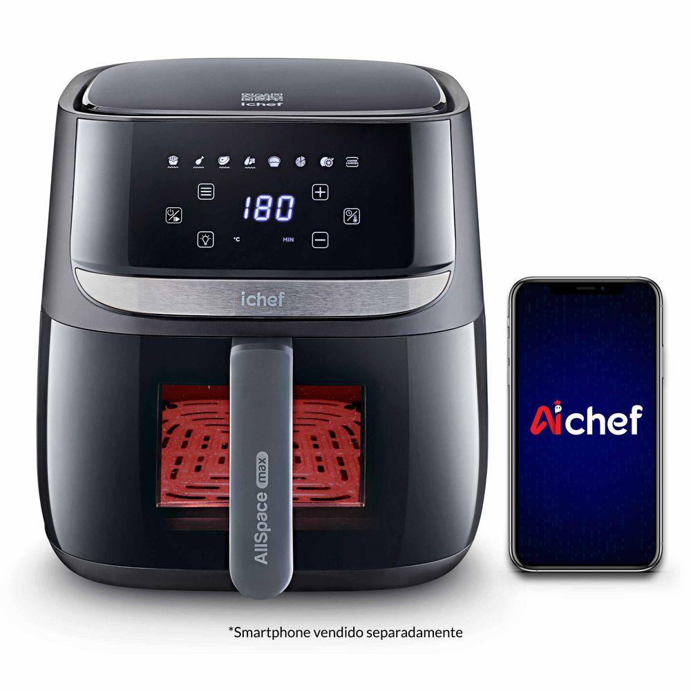 Fritadeira Elétrica Airfryer Vision Max Ichef Polishop 5,7L - 2
