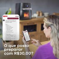 Fritadeira Elétrica Airfryer Vision Max Ichef Polishop 5,7L - 9