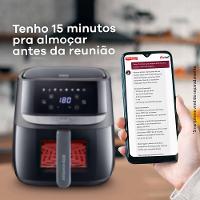 Fritadeira Elétrica Airfryer Vision Max Ichef Polishop 5,7L - 10
