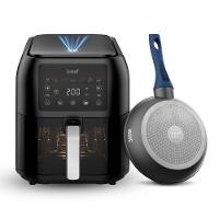 Fritadeira Elétrica Airfryer Max Space 8L e Panelas Ichef Home Sauté Grand 24cm e Ichef Home Sauté Petit Vermelha 20cm - 2