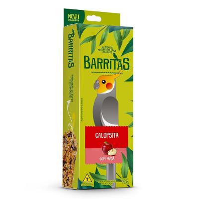 Barritas Zootekna com Maçã para Calopsita e Agapornis - 70 g