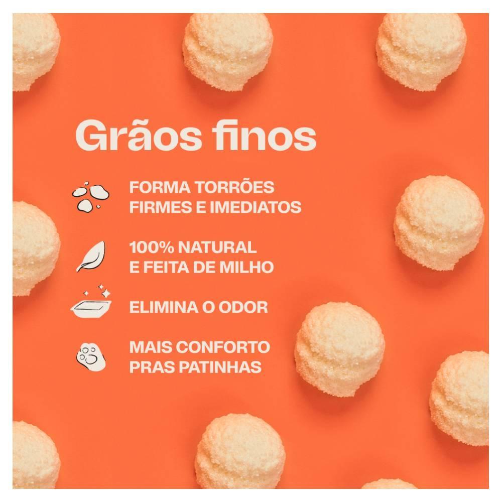 Areia Higiênica Meau Biodegradável Grãos Finos para Gatos - 12Kg (3 unidades de 4kg) - 5