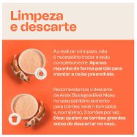 Areia Higiênica Meau Biodegradável Grãos Médios para Gatos - 12 Kg (3 unidades de 4kg) - 7