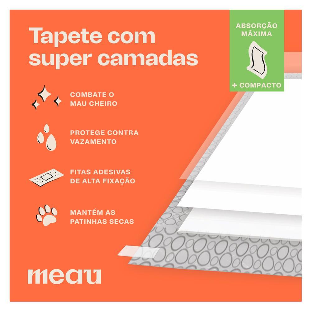 Tapete Higiênico Meau Cheirinho Cítrico Slim para Cães - 120 Unidades (4 Pacotes) - 6