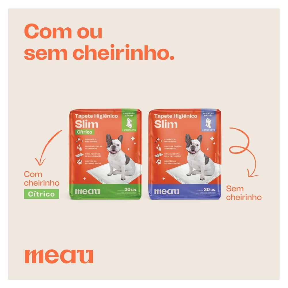 Tapete Higiênico Meau Cheirinho Cítrico Slim para Cães - 120 Unidades (4 Pacotes) - 7
