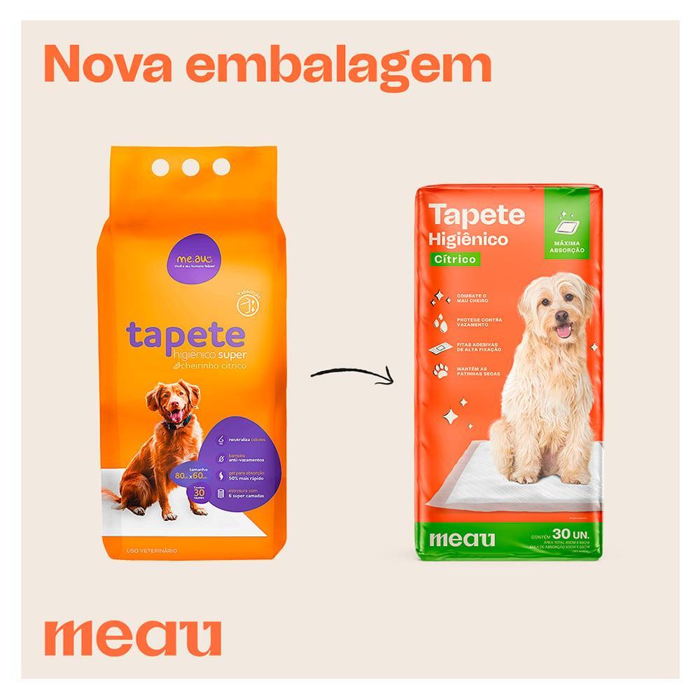 Tapete Higiênico Meau Cheirinho Cítrico para Cães - 120 Unidades (4 Pacotes) - 4