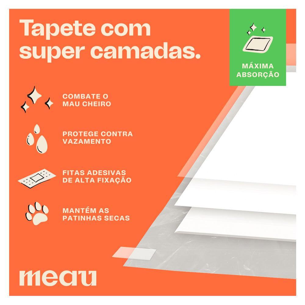 Tapete Higiênico Meau Cheirinho Cítrico para Cães - 120 Unidades (4 Pacotes) - 5