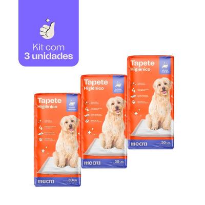 Tapete Higiênico Meau para Cães - 90 Unidades (3 Pacotes)