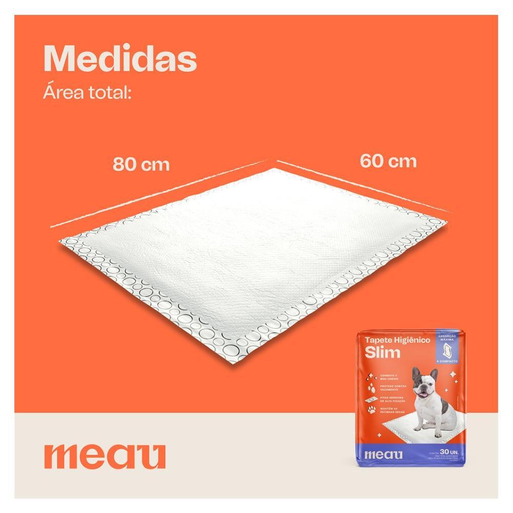 Tapete Higiênico Meau Slim para Cães - 120 Unidades (4 Pacotes) - 8