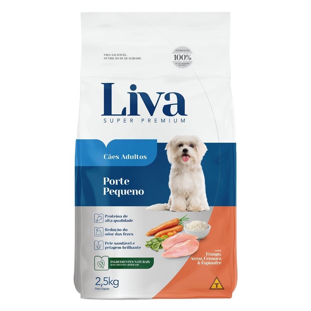 Ração Seca Liva Super Premium para Cães Adultos de Raças Pequenas - 2,5 Kg - 1