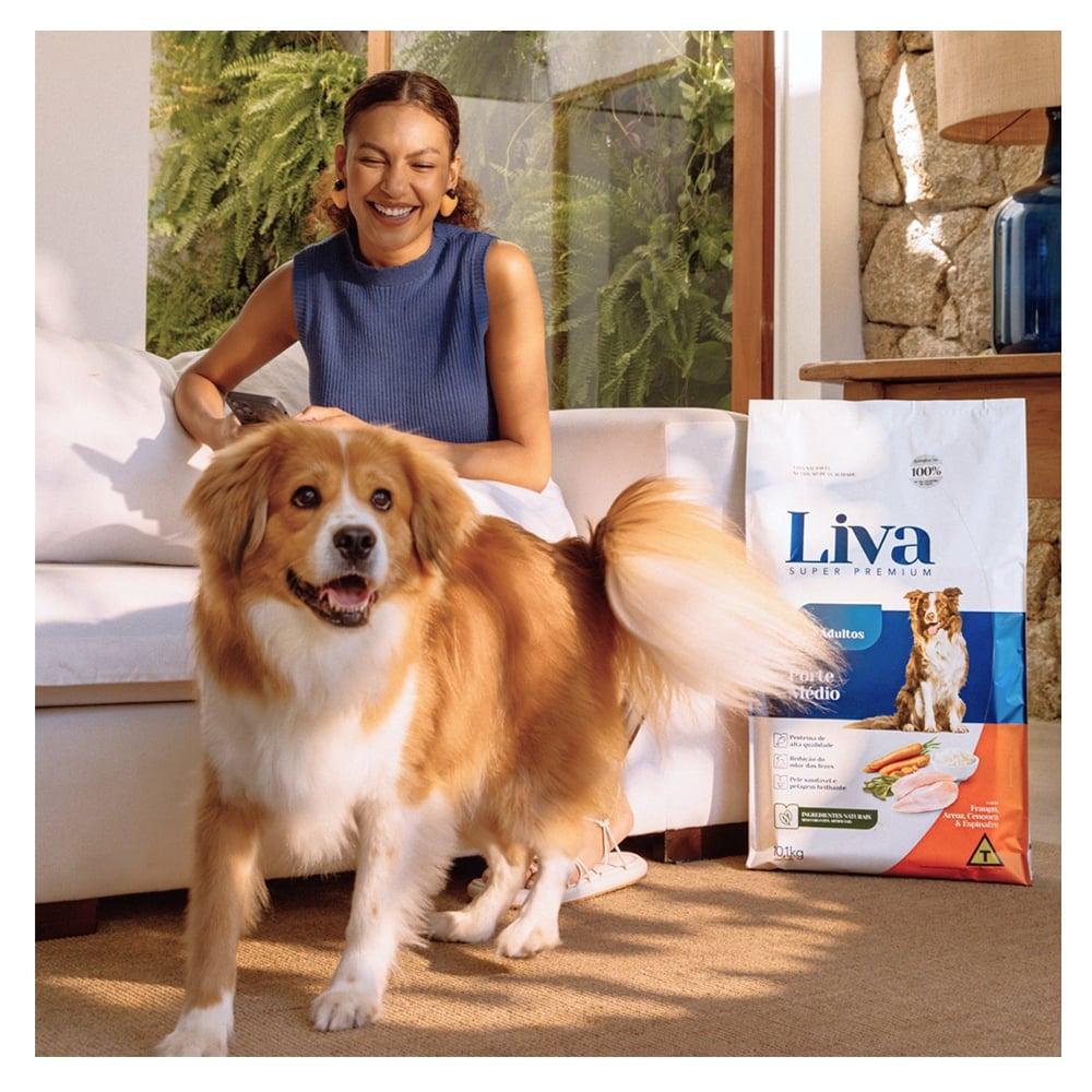 Ração Seca Liva Super Premium para Cães Filhotes de Raças Médias - 10,1 Kg - 9