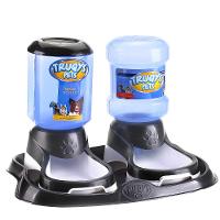 Kit Truqys Pets Automático Bandeja + Comedouro + Bebedouro - Preto - 1