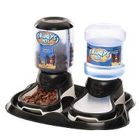 Kit Truqys Pets Automático Bandeja + Comedouro + Bebedouro - Preto - 3