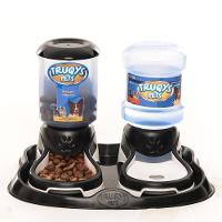 Kit Truqys Pets Automático Bandeja + Comedouro + Bebedouro - Preto - 4