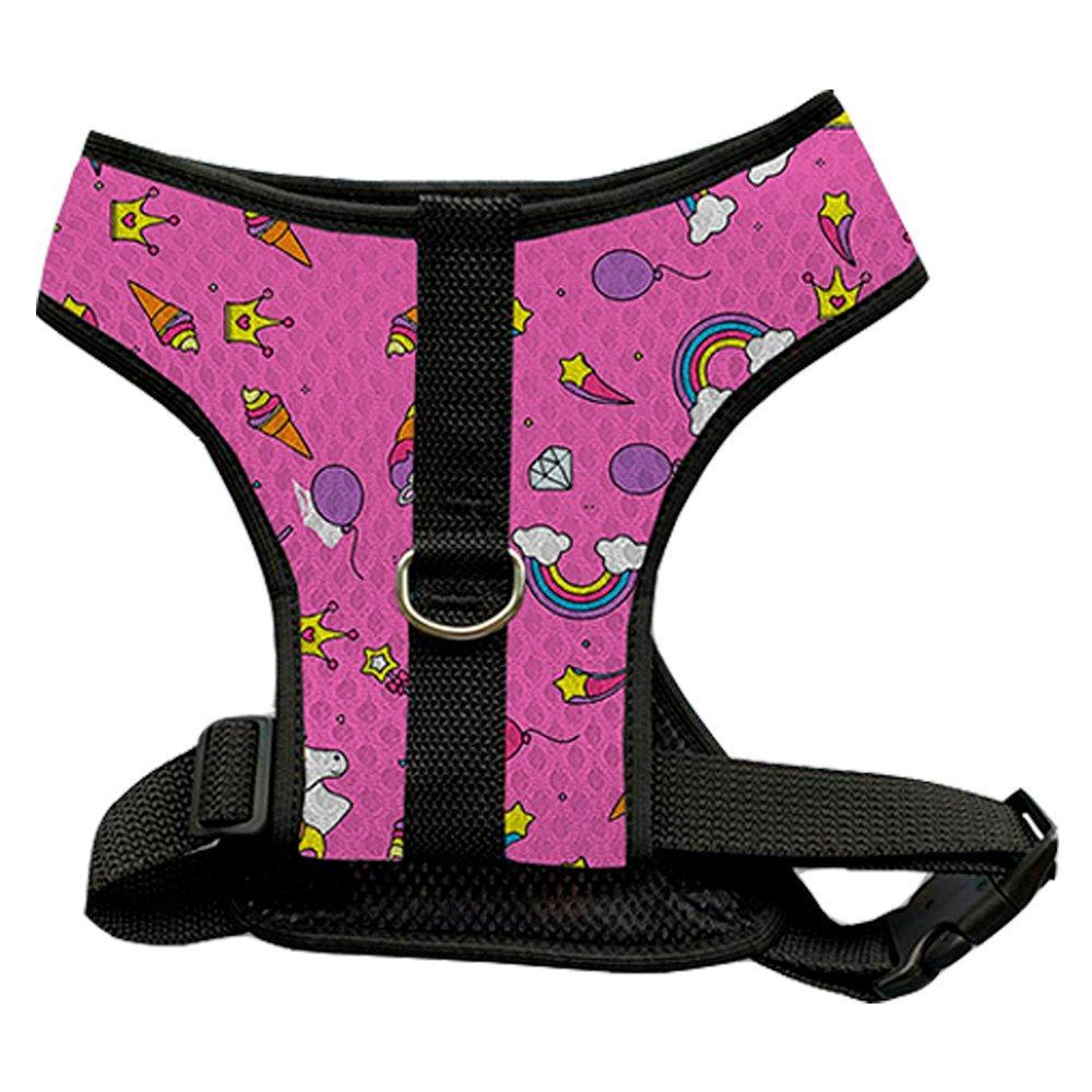 Peitoral Mesh Unicórnio Rosa para Cães - Tam. P - 2