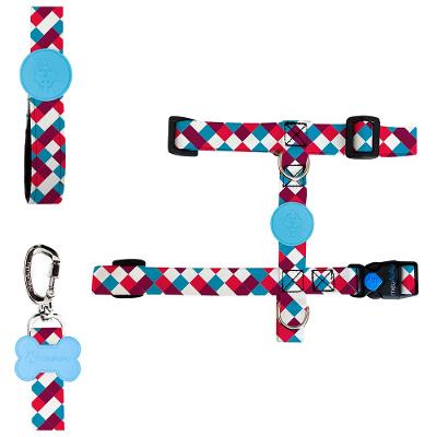 Peitoral H e Guia Chique para Cães - Tam. M