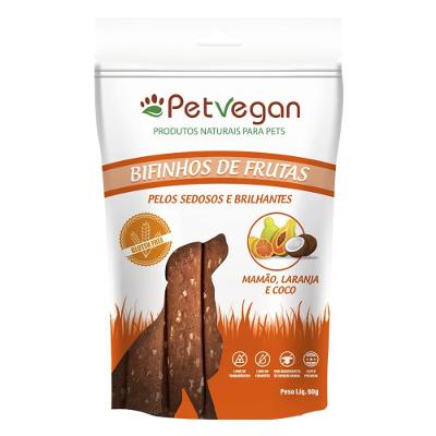 Bifinho PetVegan para Cães Sabor Coco e Laranja - 60g