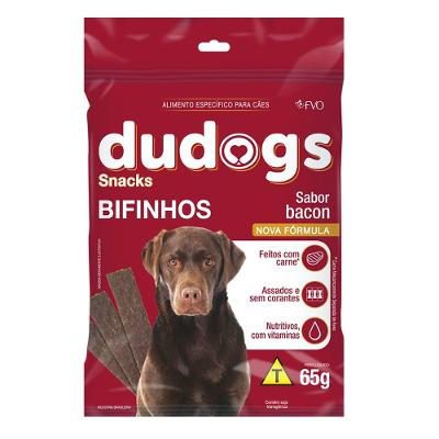 Bifinho Dudogs para Cães Sabor Bacon - 65 g