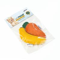 Brinquedo Pelúcia Banana e Cenoura com Catnip para Gatos - Tam. Único - 3