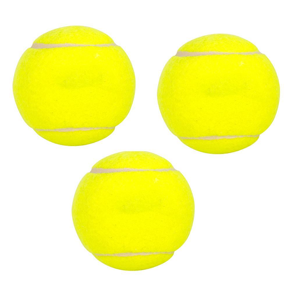 Brinquedo Kit com 3 Bolas de Tênis Amarela para Cães - 3 Unidades - 1