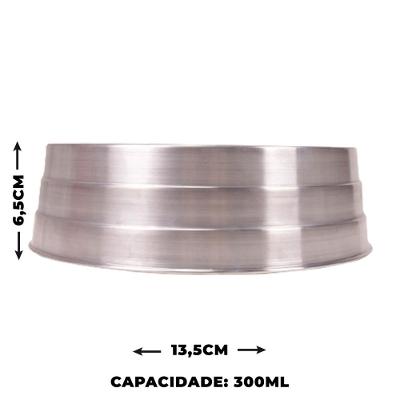 Comedouro Majestic Pet Pesado em Alumínio - 300 mL