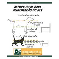 Comedouro Duplo Madeira com Bowl em Inox Modelo 1 - Tam. G - 9