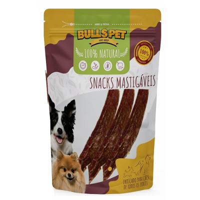 Petisco Bulls Pet Filezinho Carne Esôfago Flat para Cães - 3 Unidade