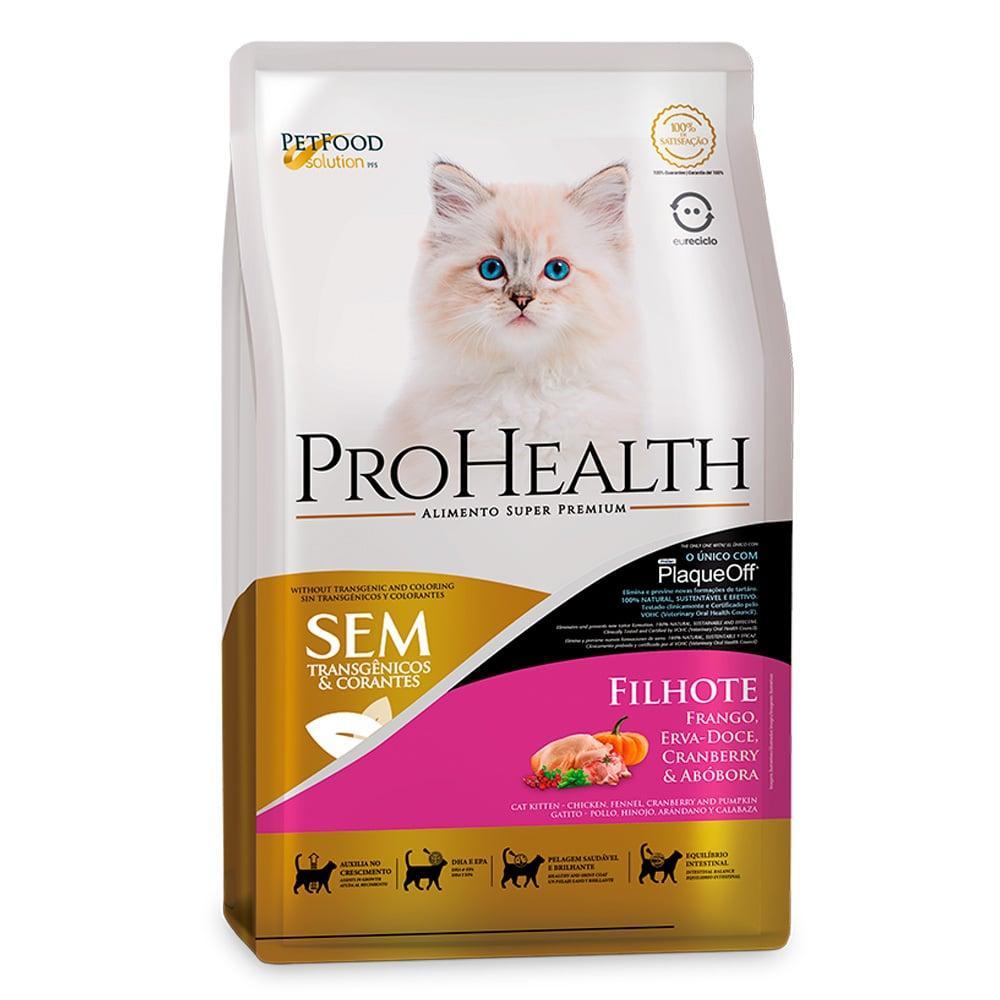 Ração  Seca Pro Health Super Premium Frango Erva-Doce Cranberry e Abóbora para Gatos Filhotes - 1 Kg - 1
