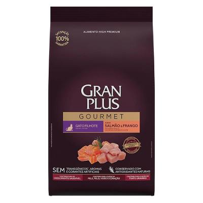 Ração Seca GranPlus Gourmet Salmão & Frango para Gatos Filhotes - 1 Kg