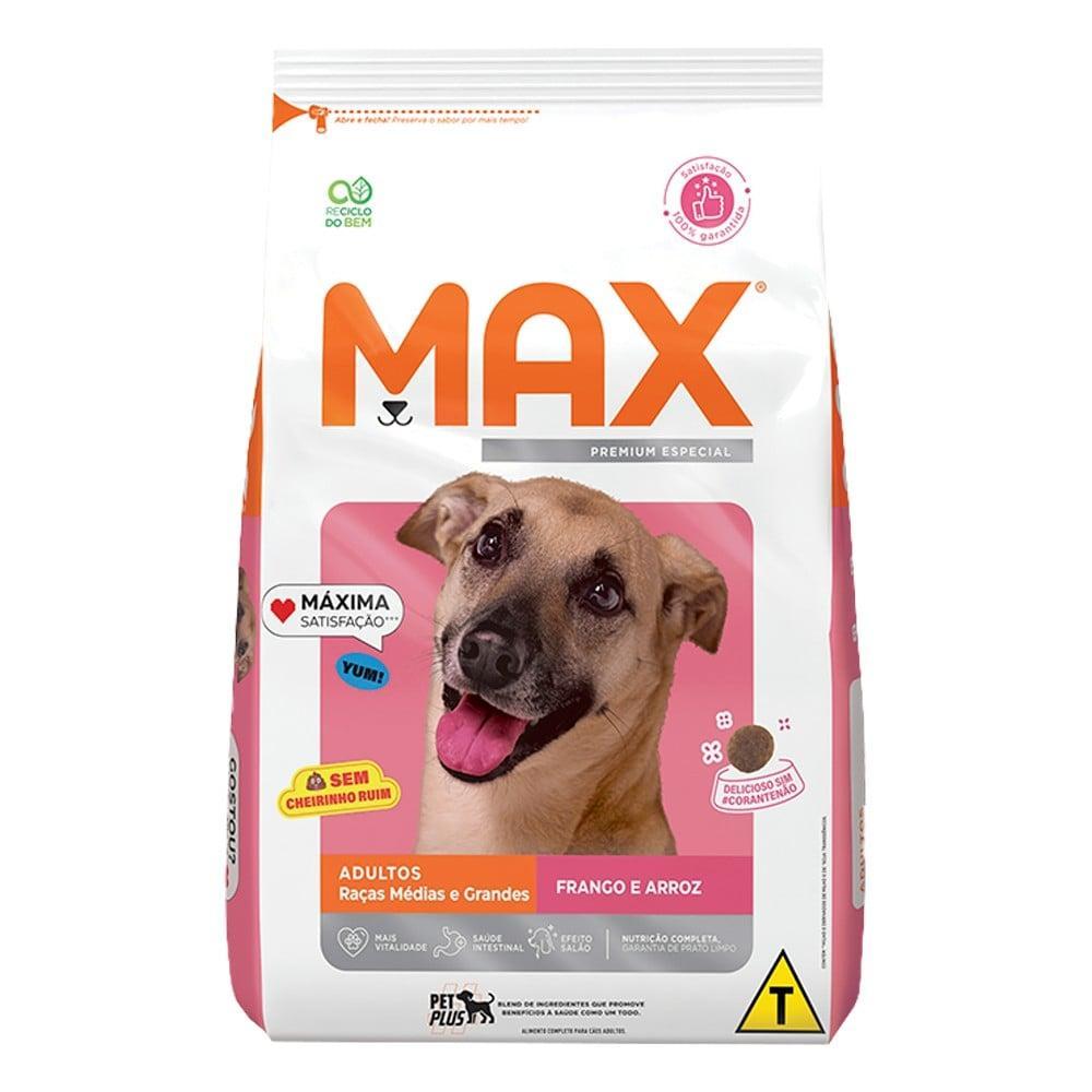 Ração Seca Max Frango e Arroz para Cães de Porte Médio e Grande - 3 Kg - 1