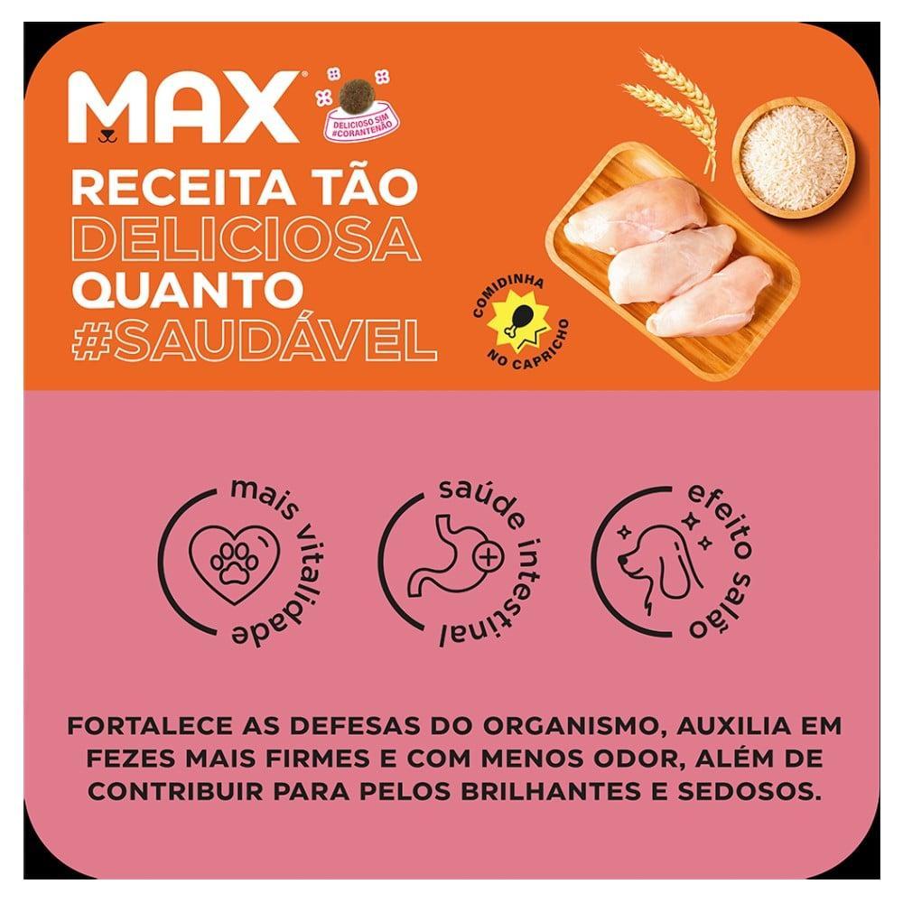 Ração Seca Max Frango e Arroz para Cães de Porte Médio e Grande - 3 Kg - 4