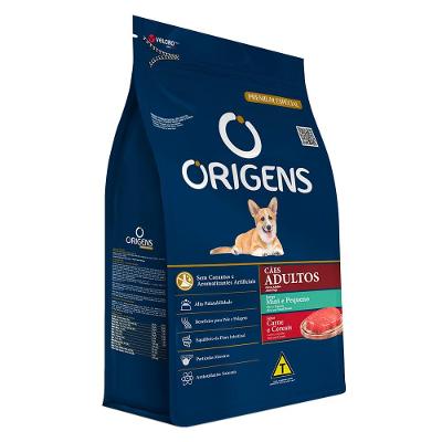 Ração Seca Origens Premium Especial Carne e Cereais para Cães de Porte Mini e Pequeno - 15 Kg