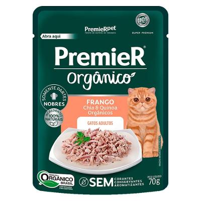 Ração Úmida PremieR Orgânico Frango para Gatos Adultos - 70 g